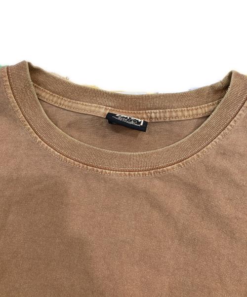 stussy（ステューシー）stussy (ステューシー) Skate Posse Pigment Dyed L/S Tee ブラウン サイズ:SIZE Lの古着・服飾アイテム