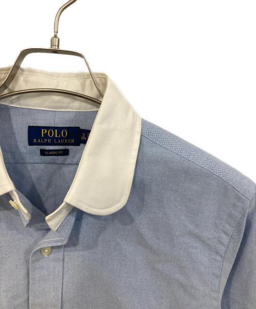 POLO RALPH LAUREN（ポロ・ラルフローレン）POLO RALPH LAUREN (ポロ・ラルフローレン) CLASSIC FITシャツ ブルー サイズ:15の古着・服飾アイテム