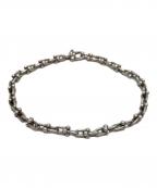 TIFFANY & Co.ティファニー）の古着「ハードウェアスマイクロリンクブレスレット エクストララージ」｜シルバー