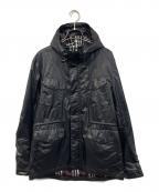 BURBERRY BLACK LABELバーバリーブラックレーベル）の古着「フーデッドジャケット」｜ブラック