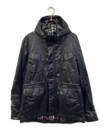 BURBERRY BLACK LABEL（バーバリーブラックレーベル）の古着「フーデッドジャケット」｜ブラック