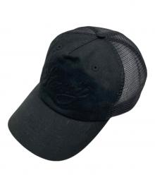 stussy（ステューシー）の古着「Waked Trucker Cursive Stritch Snap/ウェイクド トラッカー カーシブ ストリッチ スナップ」｜ブラック