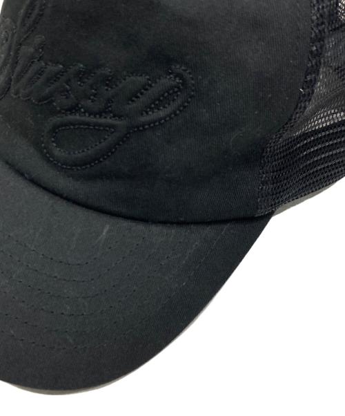 stussy（ステューシー）stussy (ステューシー) Waked Trucker Cursive Stritch Snap/ウェイクド トラッカー カーシブ ストリッチ スナップ ブラックの古着・服飾アイテム