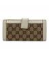 GUCCI (グッチ) GG柄長財布 ホワイト：7000円