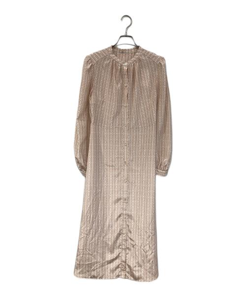 ROPE（ロペ）ROPE (ロペ) モノグラムプリントワンピース ベージュ サイズ:FREE 未使用品の古着・服飾アイテム