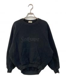 Saint Laurent Paris（サンローランパリ）の古着「ロゴラグランスウェット」｜ブラック