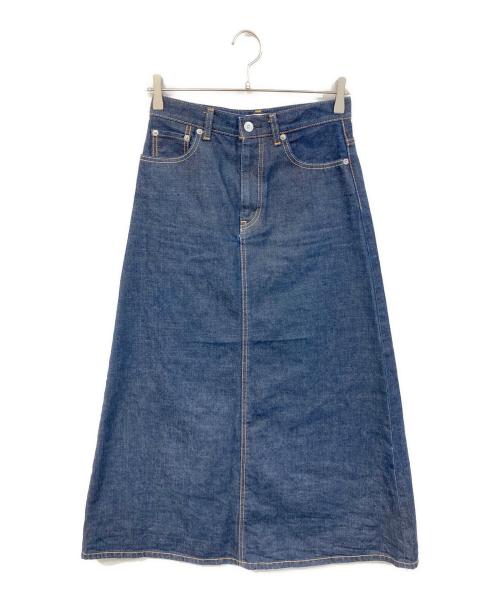 woadblue（ウォードブルー）woadblue (ウォードブルー) マキシ丈デニムスカート インディゴ サイズ:SIZE Sの古着・服飾アイテム