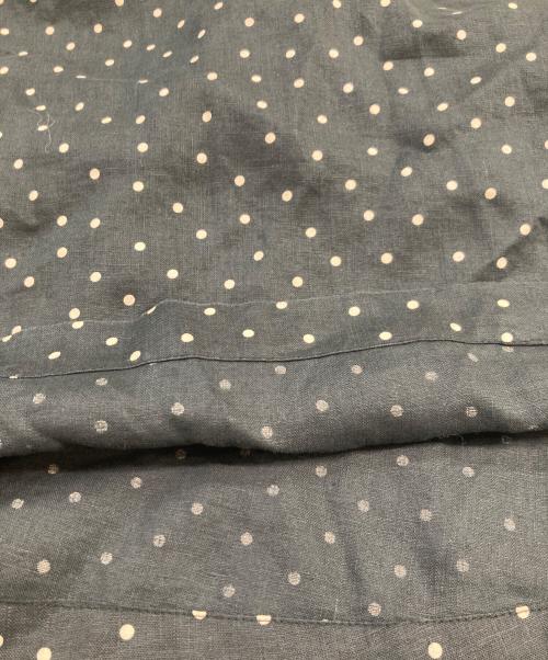 KAGURE（カグレ）KAGURE (カグレ) リネンノースリーブドットワンピース ブラック サイズ:FREEの古着・服飾アイテム