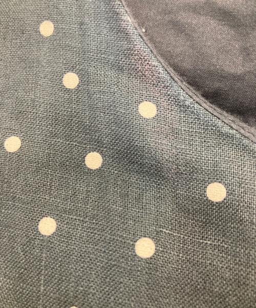 KAGURE（カグレ）KAGURE (カグレ) リネンノースリーブドットワンピース ブラック サイズ:FREEの古着・服飾アイテム