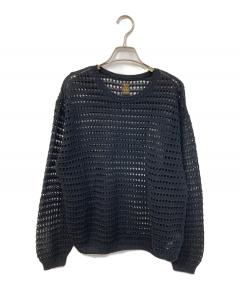 中古・古着通販】HYKE (ハイク) S/C/P CROPPED TOP SWEATER ブラック
