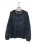 BATONER (バトナ―) WATERMARK COTTON SILK CREW NECK　ウォーターマーク コットン シルク クルーネック ブラック サイズ:1：6000円