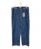 OKONKWO COMPANYオコンクウォ カンパニー）の古着「WABASH STRIPE DENIM　ウォバッシュストライプ パンツ」｜インディゴ