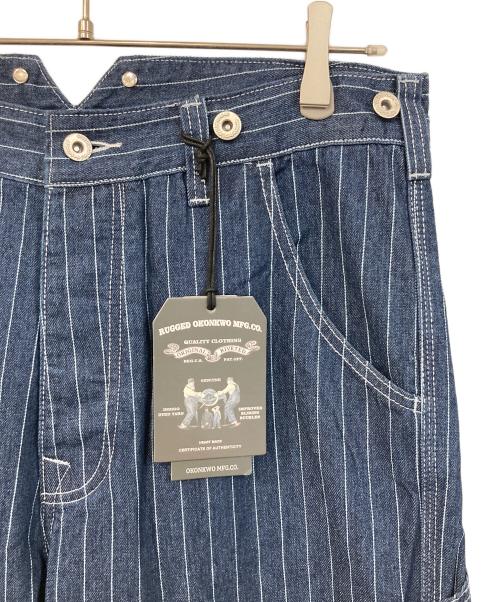 OKONKWO COMPANY（オコンクウォ カンパニー）OKONKWO COMPANY (オコンクウォ カンパニー) WABASH STRIPE DENIM　ウォバッシュストライプ パンツ インディゴ サイズ:SIZE L 未使用品の古着・服飾アイテム