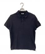 MONCLERモンクレール）の古着「MAGLIA POLO MANICA CORTA/マグリア ポロ マニカ コルタ　 ポロシャツ」｜ブラック