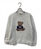 MARITHE+FRANCOIS GIRBAUDマリテフランソワジルボー）の古着「BOUCLE DOODLE BEAR SWEATSHIRT」｜グレー