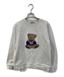 MARITHE+FRANCOIS GIRBAUD（マリテフランソワジルボー）の古着「BOUCLE DOODLE BEAR SWEATSHIRT」｜グレー