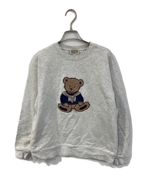 MARITHE+FRANCOIS GIRBAUD（マリテフランソワジルボー）MARITHE+FRANCOIS GIRBAUD (マリテフランソワジルボー) BOUCLE DOODLE BEAR SWEATSHIRT グレー サイズ:SIZE Mの古着・服飾アイテム