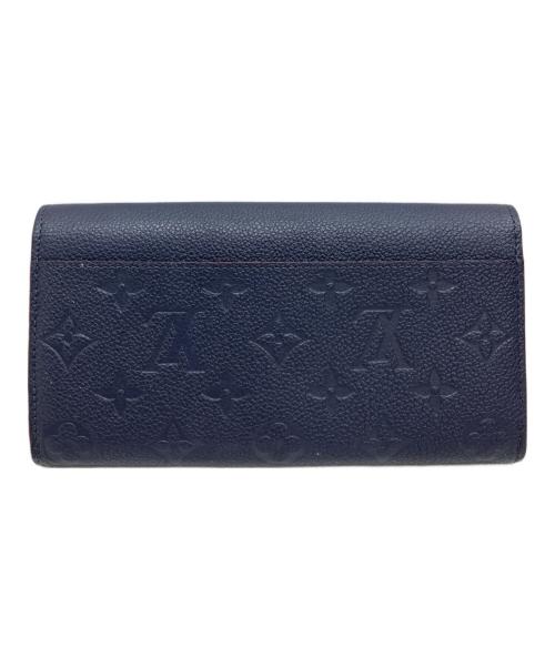 LOUIS VUITTON（ルイ ヴィトン）LOUIS VUITTON (ルイ ヴィトン) 長財布 ポルトフォイユ・サラ ネイビーの古着・服飾アイテム