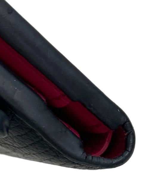LOUIS VUITTON（ルイ ヴィトン）LOUIS VUITTON (ルイ ヴィトン) 3つ折り財布 ポルトフォイユ・カプシーヌ ブラックの古着・服飾アイテム
