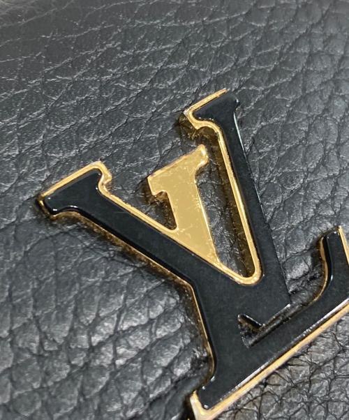 LOUIS VUITTON（ルイ ヴィトン）LOUIS VUITTON (ルイ ヴィトン) 3つ折り財布 ポルトフォイユ・カプシーヌ ブラックの古着・服飾アイテム