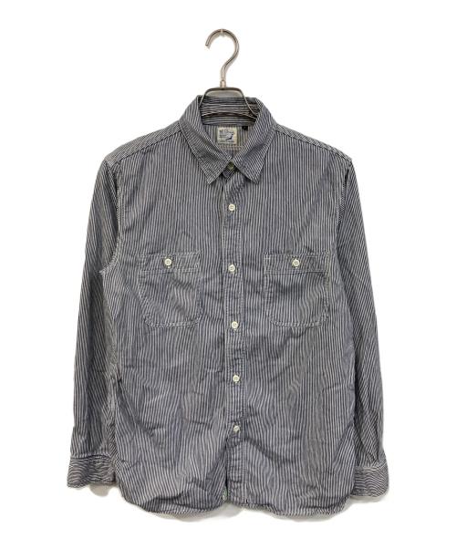 orSlow（オアスロウ）orSlow (オアスロウ) HICKORY STRIPE WORK SHIRT/ヒッコリー ストライプ ワーク シャツ グレー サイズ:SIZE 3の古着・服飾アイテム