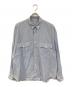 ROLLUP（ロールアップ）の古着「Strip Shirt/ストライプ シャツ」｜ブルー