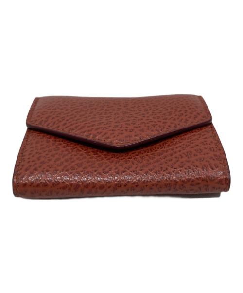 Maison Margiela（メゾンマルジェラ）Maison Margiela (メゾンマルジェラ) エンベロープ ミニウォレット レザー コンパクト ウォレット ブラウンの古着・服飾アイテム