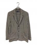 LARDINIラルディーニ）の古着「千鳥柄 Exclusve/エクスクルーシヴ ジャケット」｜ホワイト