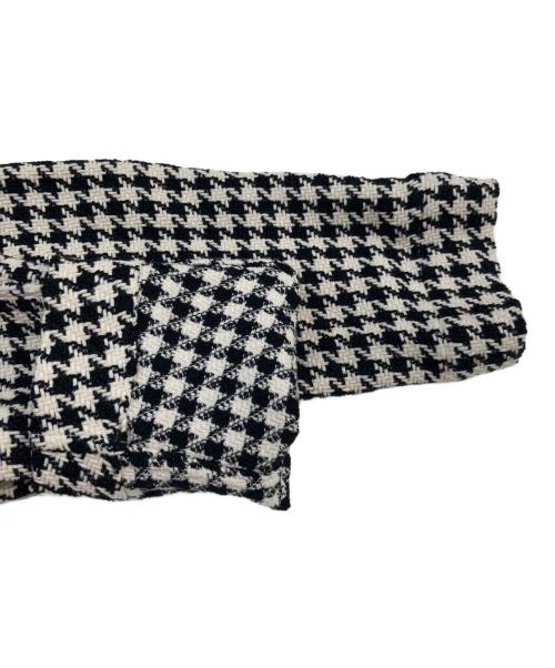 LARDINI（ラルディーニ）LARDINI (ラルディーニ) 千鳥柄 Exclusve/エクスクルーシヴ ジャケット ホワイト サイズ:SIZE Mの古着・服飾アイテム