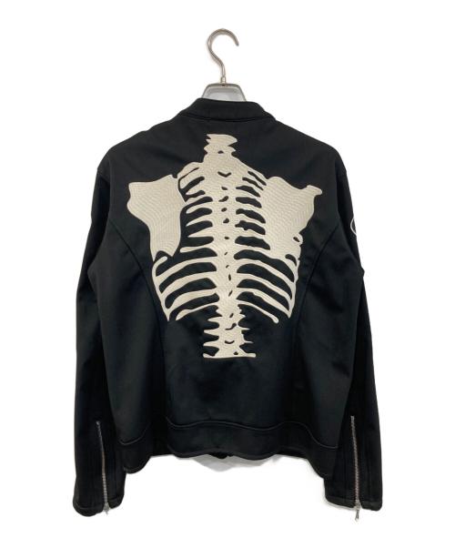 VANSON（バンソン）VANSON (バンソン) スカルヒューマンボーンジャケット ブラック サイズ:SIZE Lの古着・服飾アイテム