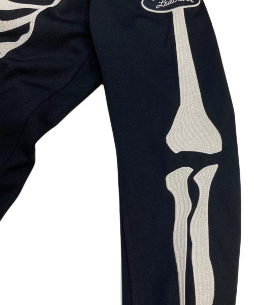 VANSON（バンソン）VANSON (バンソン) スカルヒューマンボーンジャケット ブラック サイズ:SIZE Lの古着・服飾アイテム