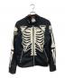 VANSON（バンソン）の古着「スカルヒューマンボーンジャケット」｜ブラック