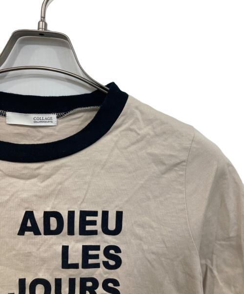 COLLAGE GALLARDAGALANTE（コラージュ ガリャルダガランテ）COLLAGE GALLARDAGALANTE (コラージュ ガリャルダガランテ) フロッキーロゴTシャツ ベージュ サイズ:FREEの古着・服飾アイテム