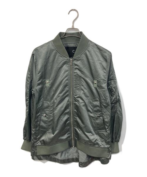 C+（シー）C+ (シー) ナイロンブルゾン グリーン サイズ:38の古着・服飾アイテム