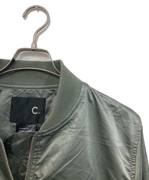 C+（シー）C+ (シー) ナイロンブルゾン グリーン サイズ:38の古着・服飾アイテム