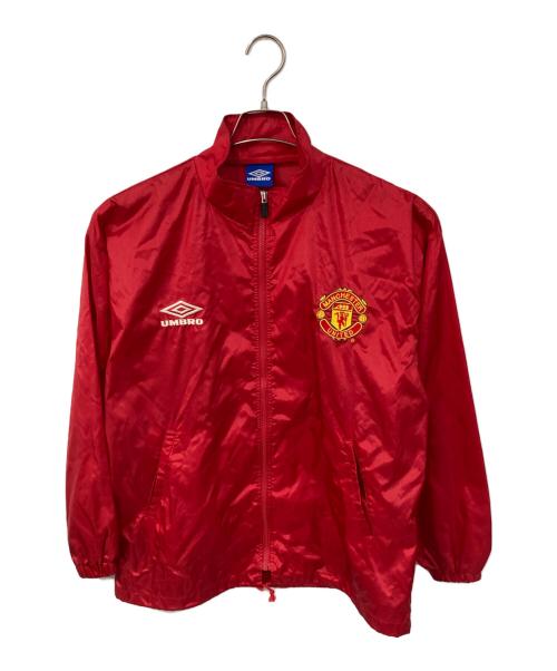 UMBRO（アンブロ）UMBRO (アンブロ) マンチェスターユナイテッドナイロンジャケット レッド サイズ:不明の古着・服飾アイテム