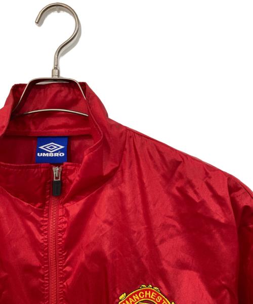 UMBRO（アンブロ）UMBRO (アンブロ) マンチェスターユナイテッドナイロンジャケット レッド サイズ:不明の古着・服飾アイテム