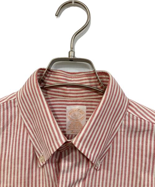 BROOKS BROTHERS（ブルックスブラザーズ）BROOKS BROTHERS (ブルックスブラザーズ) ストライプシャツ レッド サイズ:SIZE 15-2の古着・服飾アイテム