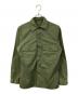 US ARMY（ユーエスアーミー）の古着「80’s バックプリントユーティリティシャツ」｜カーキ