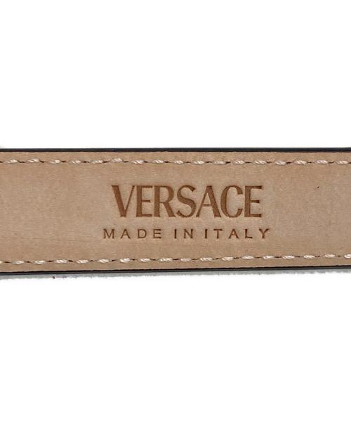 VERSACE（ヴェルサーチェ）VERSACE (ヴェルサーチェ) ナローベルト ブラック サイズ:SIZE 75/30の古着・服飾アイテム