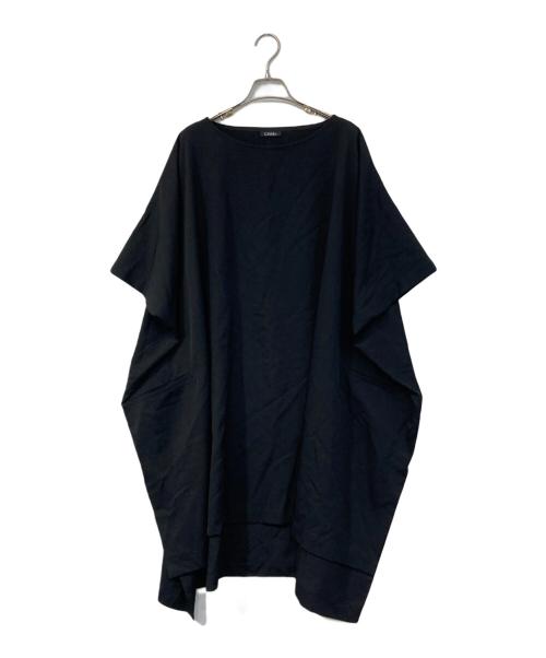 LIMI feu（リミフゥ）LIMI feu (リミフゥ) Gabardine Big Simple Dress/ギャバジン ビッグ シンプル ドレス ブラック サイズ:SIZE Freeの古着・服飾アイテム