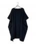 LIMI feu（リミフゥ）の古着「Gabardine Big Simple Dress/ギャバジン ビッグ シンプル ドレス」｜ブラック