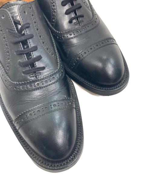 COMME des GARCONS（コムデギャルソン）COMME des GARCONS (コムデギャルソン) レザーストレートチップシューズ ブラック サイズ:24の古着・服飾アイテム