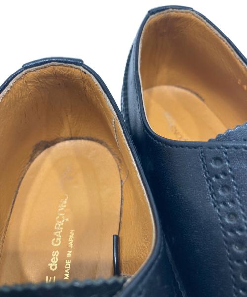 COMME des GARCONS（コムデギャルソン）COMME des GARCONS (コムデギャルソン) レザーストレートチップシューズ ブラック サイズ:24の古着・服飾アイテム
