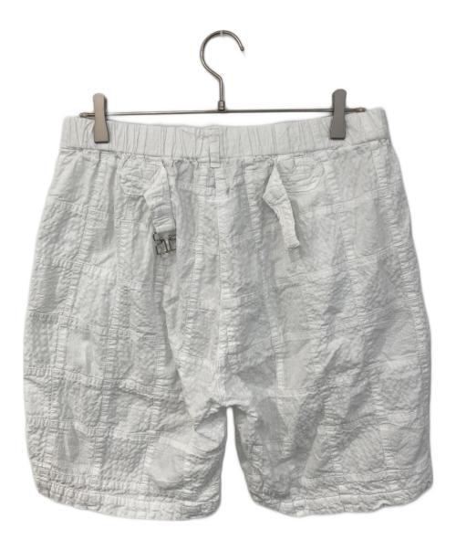 POST O'ALLS（ポストオーバーオールズ）POST O'ALLS (ポストオーバーオールズ) #3315S-SPW EZ Lax 4 Shorts : summer patchwork white ホワイト サイズ:XLの古着・服飾アイテム