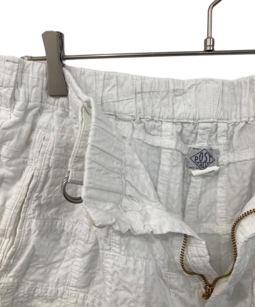 POST O'ALLS（ポストオーバーオールズ）POST O'ALLS (ポストオーバーオールズ) #3315S-SPW EZ Lax 4 Shorts : summer patchwork white ホワイト サイズ:XLの古着・服飾アイテム