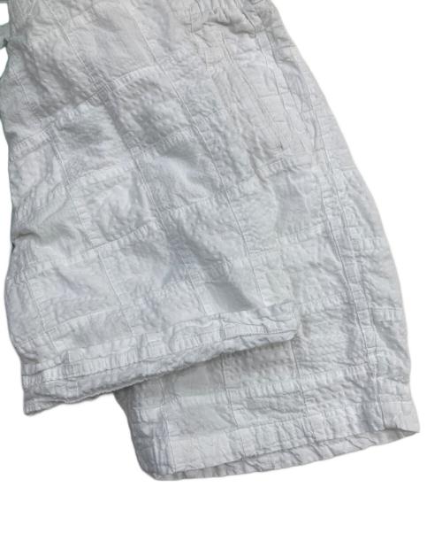 POST O'ALLS（ポストオーバーオールズ）POST O'ALLS (ポストオーバーオールズ) #3315S-SPW EZ Lax 4 Shorts : summer patchwork white ホワイト サイズ:XLの古着・服飾アイテム