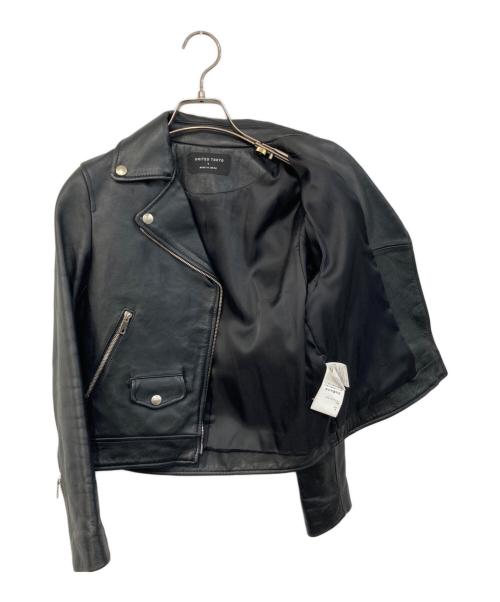UNITED TOKYO（ユナイテッドトーキョー）UNITED TOKYO (ユナイテッドトーキョー) ライダースジャケット ブラック サイズ:SIZE 1の古着・服飾アイテム