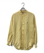 RALPH LAURENラルフローレン）の古着「BLAKE シルクリネンシャツ」｜イエロー