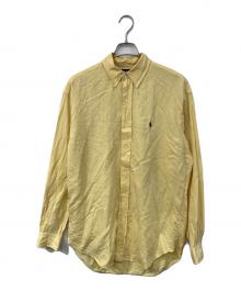 RALPH LAUREN（ラルフローレン）の古着「BLAKE シルクリネンシャツ」｜イエロー